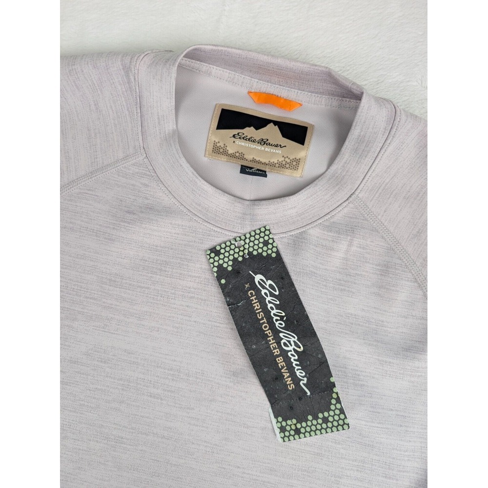 Eddie Bauer X Christpoher Bevans Orchard Crew Unisex Medium Lavender Long Sleeve